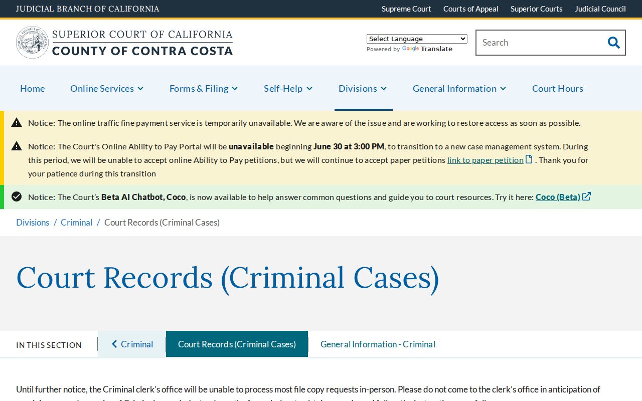 Pittsburg people search criminal court record request options