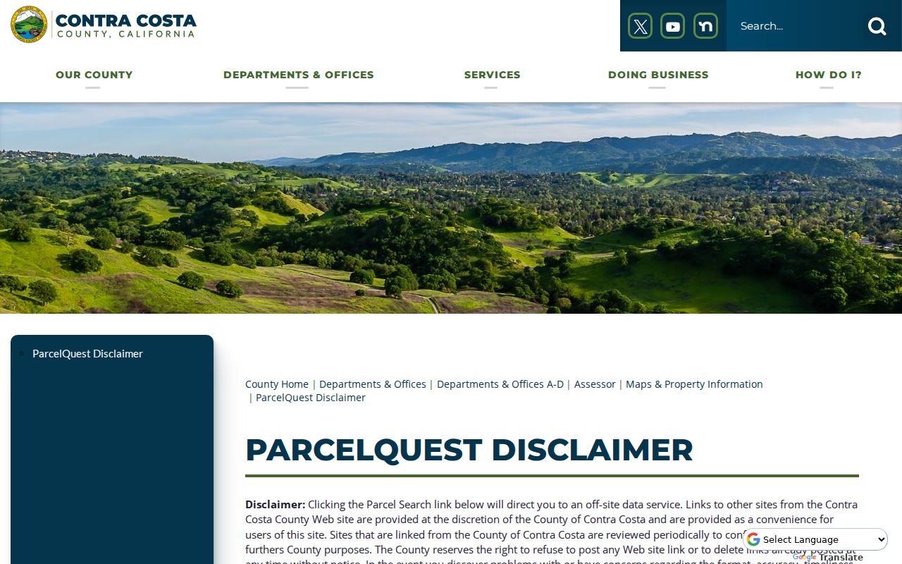 Pittsburg public records access through Contra Costa ParcelQuest