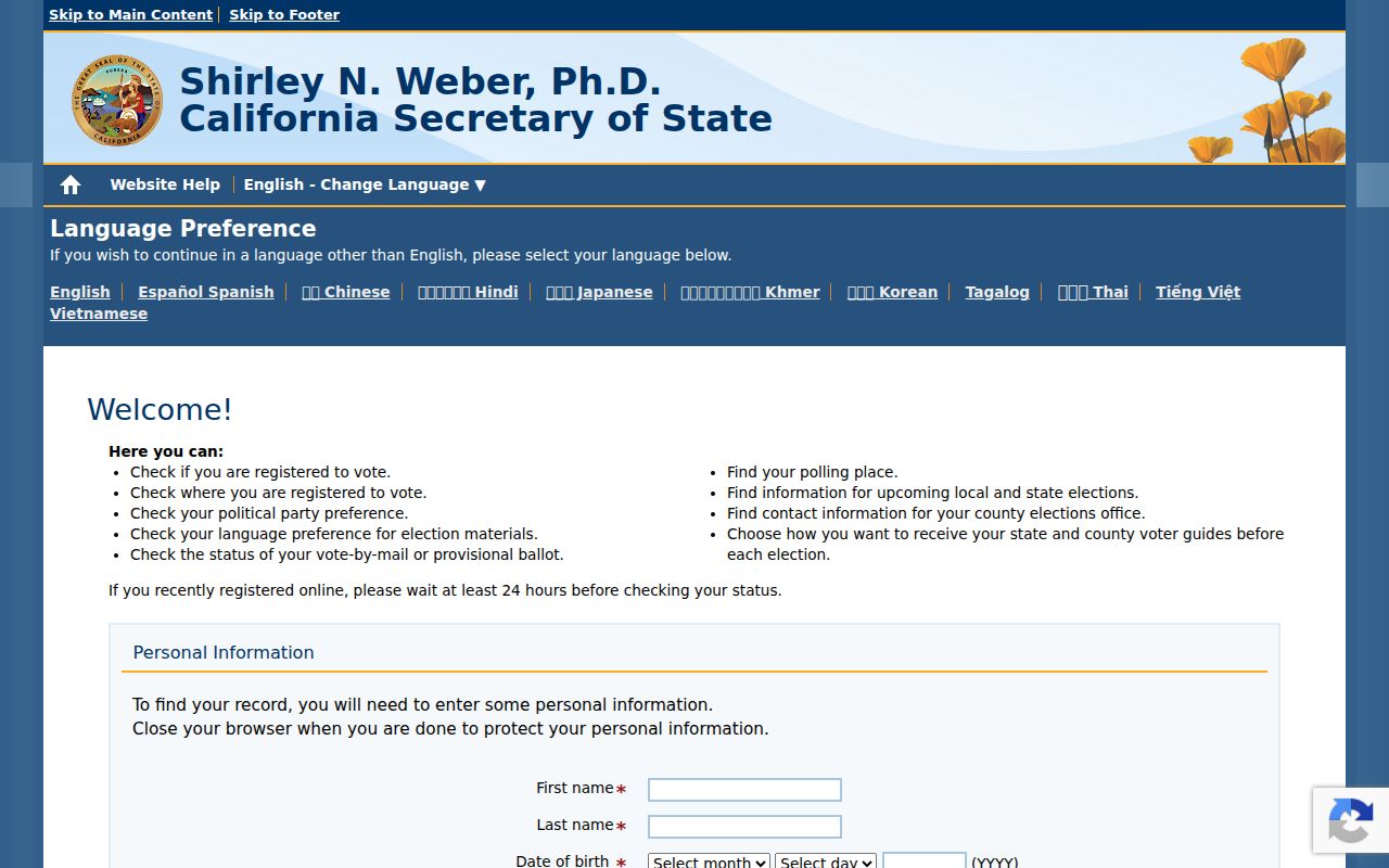 Pittsburg voter registration records status lookup portal